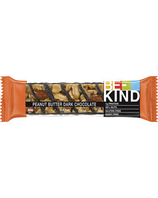 BEKIND BAR PEANUT BUTTER DARK CHOCOLATE 40G (12st)
