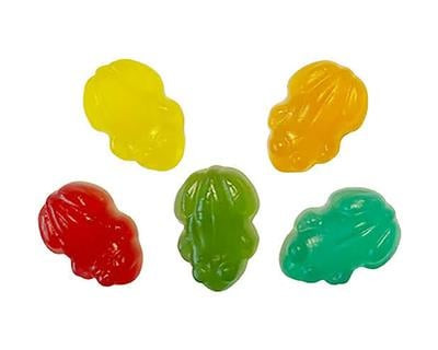7 stick gekleurde kikkers 1kg (halal)