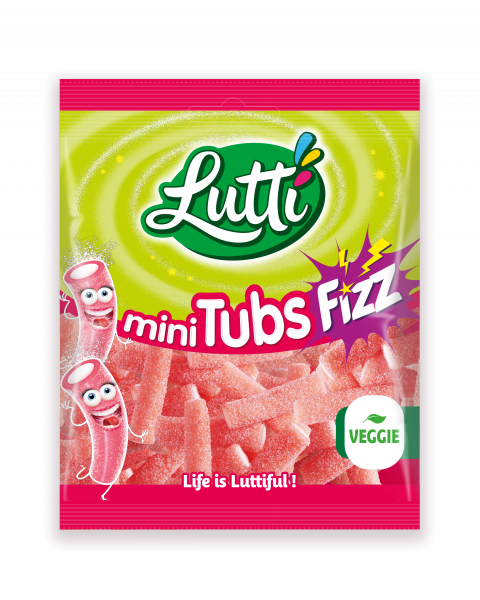 Lutti fili tubs aardbei 80g (12st)