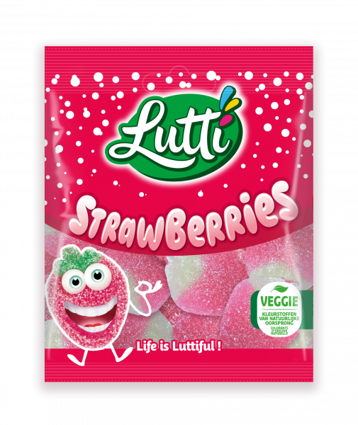 Lutti aardbeien 80g( 12st)
